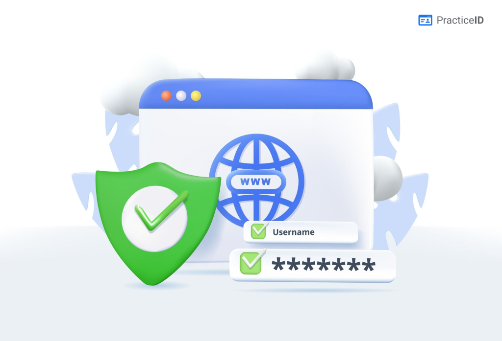 3D Mockup of a Secure Website