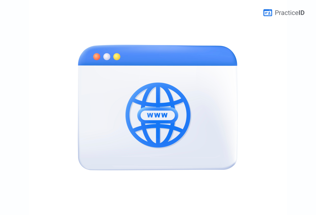 Website Domain Name 3D Icon